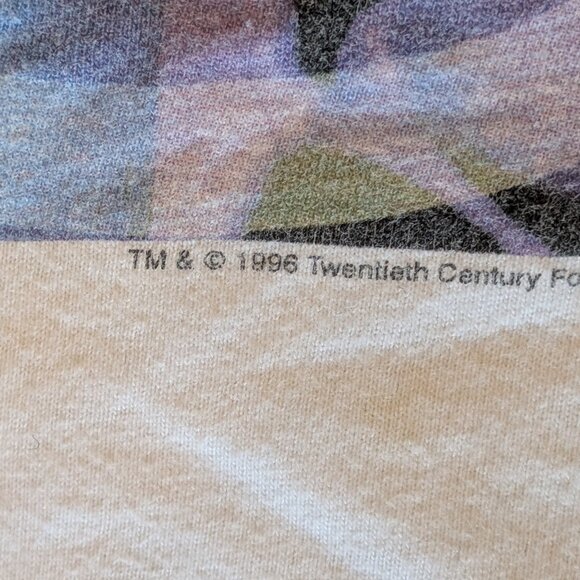 1996 X Files Twentieth Century Fox Mulder and Scully T-Shirt - Size L - Picture 2 of 5